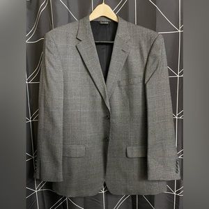 JoS. A. BANK Houndstooth 100% Wool Suit Jacket 46R Traveler’s Collection